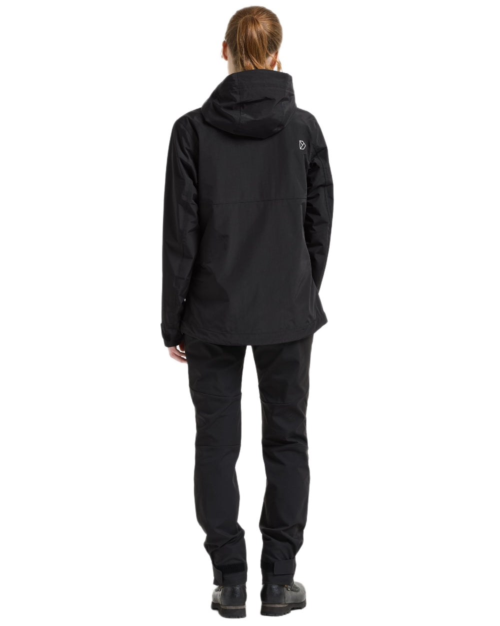 Black coloured Didriksons Womens Grit Jacket 4 on white background 