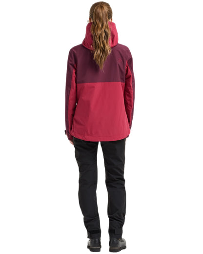 Spring Red coloured Didriksons Womens Grit Jacket 4 on white background 