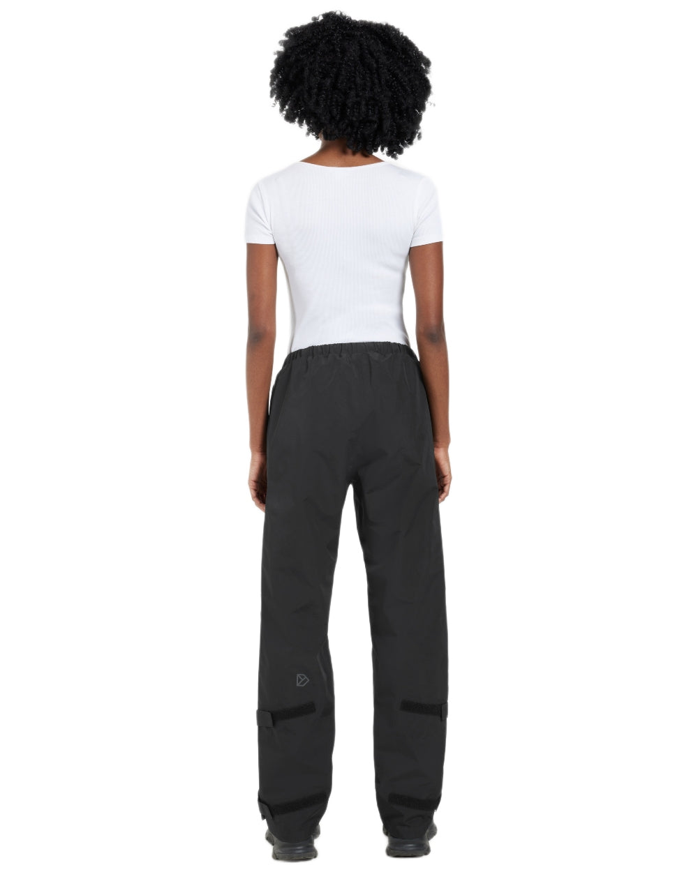 Black coloured Didriksons Womens Grit Pants 4 on white background 