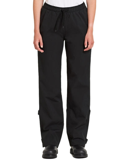 Black coloured Didriksons Womens Grit Pants on white background 