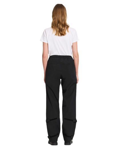 Black coloured Didriksons Womens Grit Pants on white background 