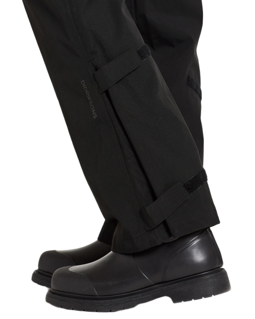 Black coloured Didriksons Womens Grit Pants on white background 