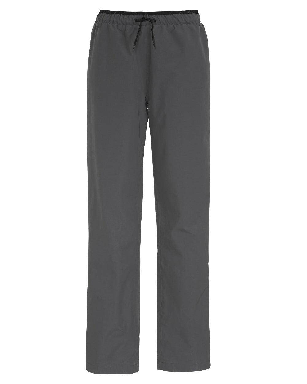 Coal Black coloured Didriksons Womens Grit Pants on white background 