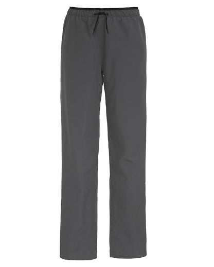 Coal Black coloured Didriksons Womens Grit Pants on white background 