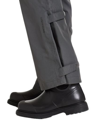 Coal Black coloured Didriksons Womens Grit Pants on white background 