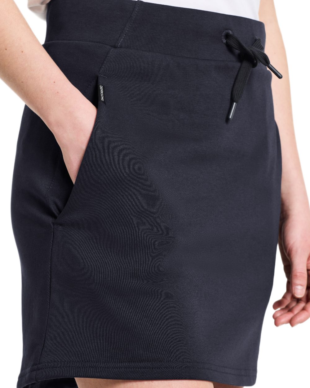 Navy coloured Didriksons Womens Hallo Skirt on white background 