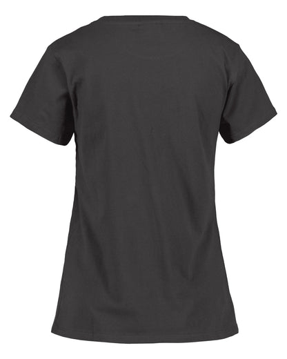 Black coloured Didriksons Womens Ingaro Printed T-Shirt on white background 