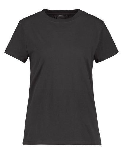 Black coloured Didriksons Womens Ingaro T-Shirt on white background 
