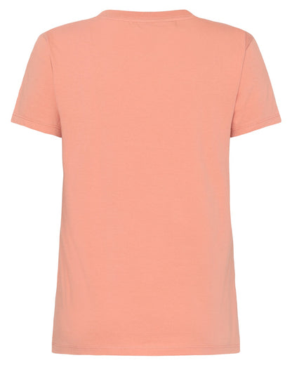 Clay Pink coloured Didriksons Womens Ingaro T-Shirt on white background 