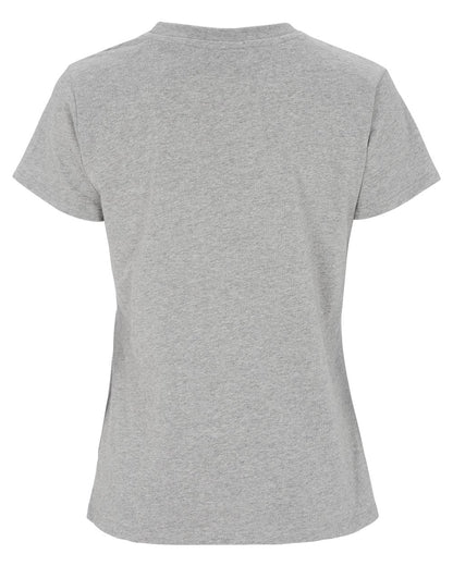 Grey Melange coloured Didriksons Womens Ingaro T-Shirt on white background 
