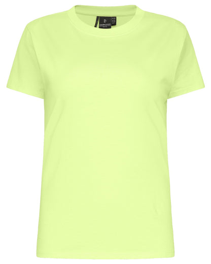 Light Avocado coloured Didriksons Womens Ingaro T-Shirt on white background 