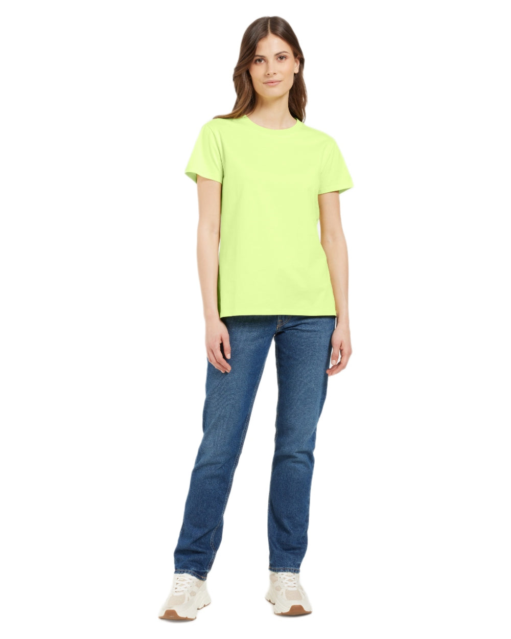 Light Avocado coloured Didriksons Womens Ingaro T-Shirt on white background 
