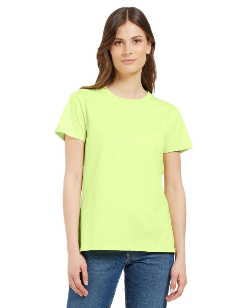Light Avocado coloured Didriksons Womens Ingaro T-Shirt on white background 