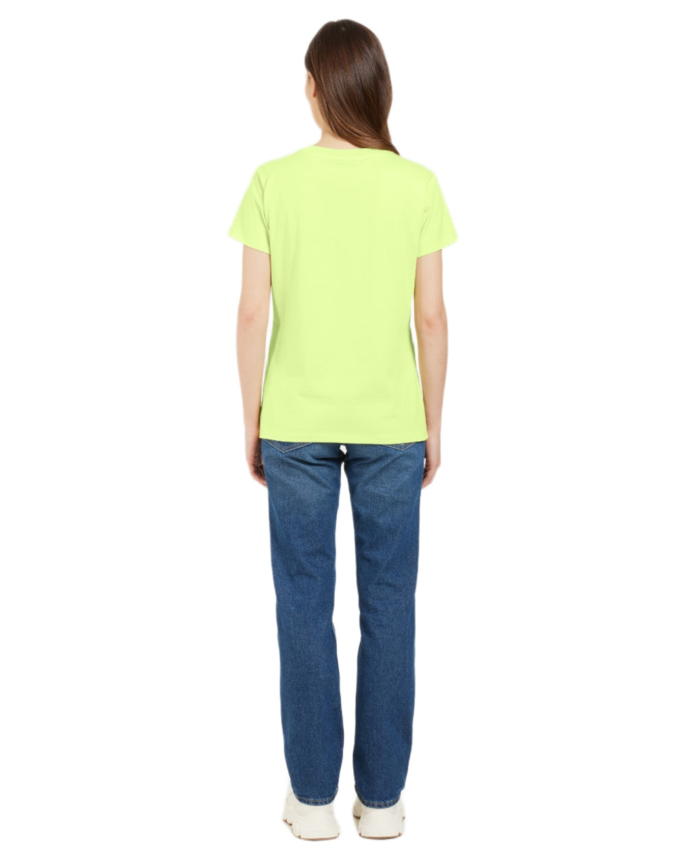 Light Avocado coloured Didriksons Womens Ingaro T-Shirt on white background 