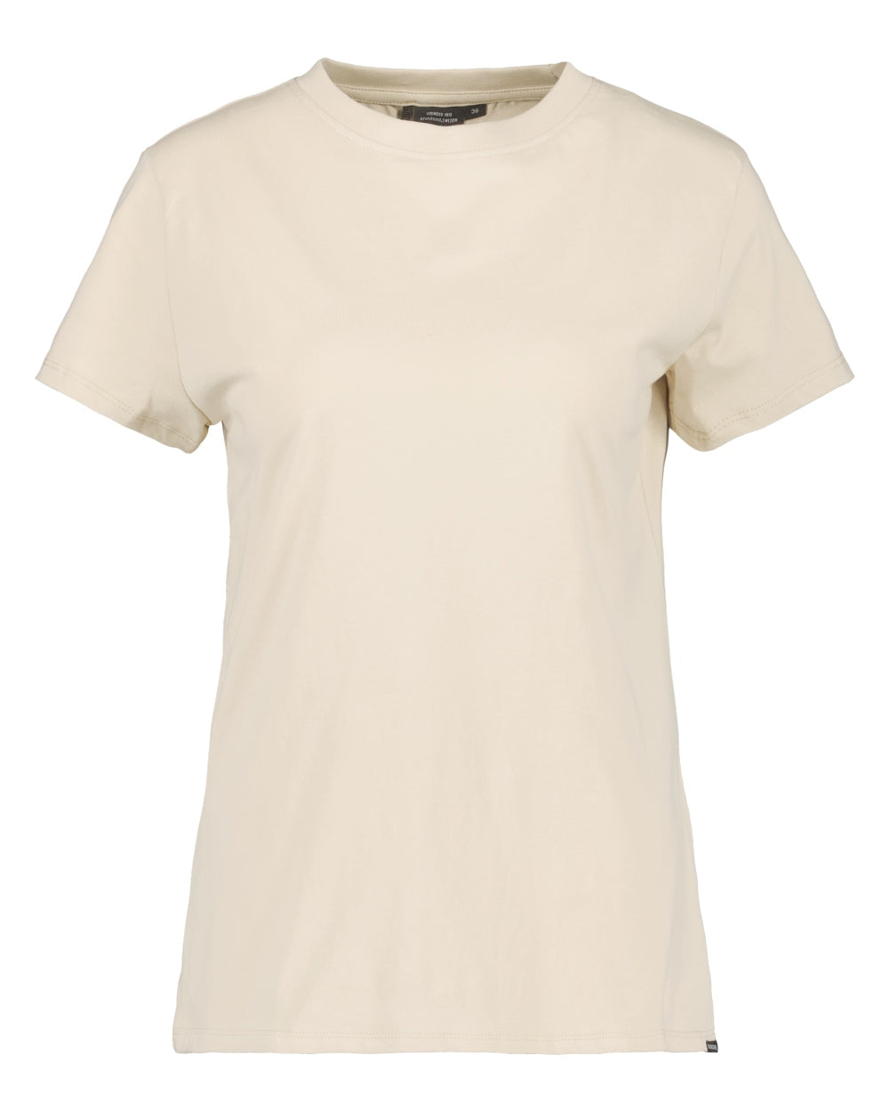 Light Beige coloured Didriksons Womens Ingaro T-Shirt on white background 