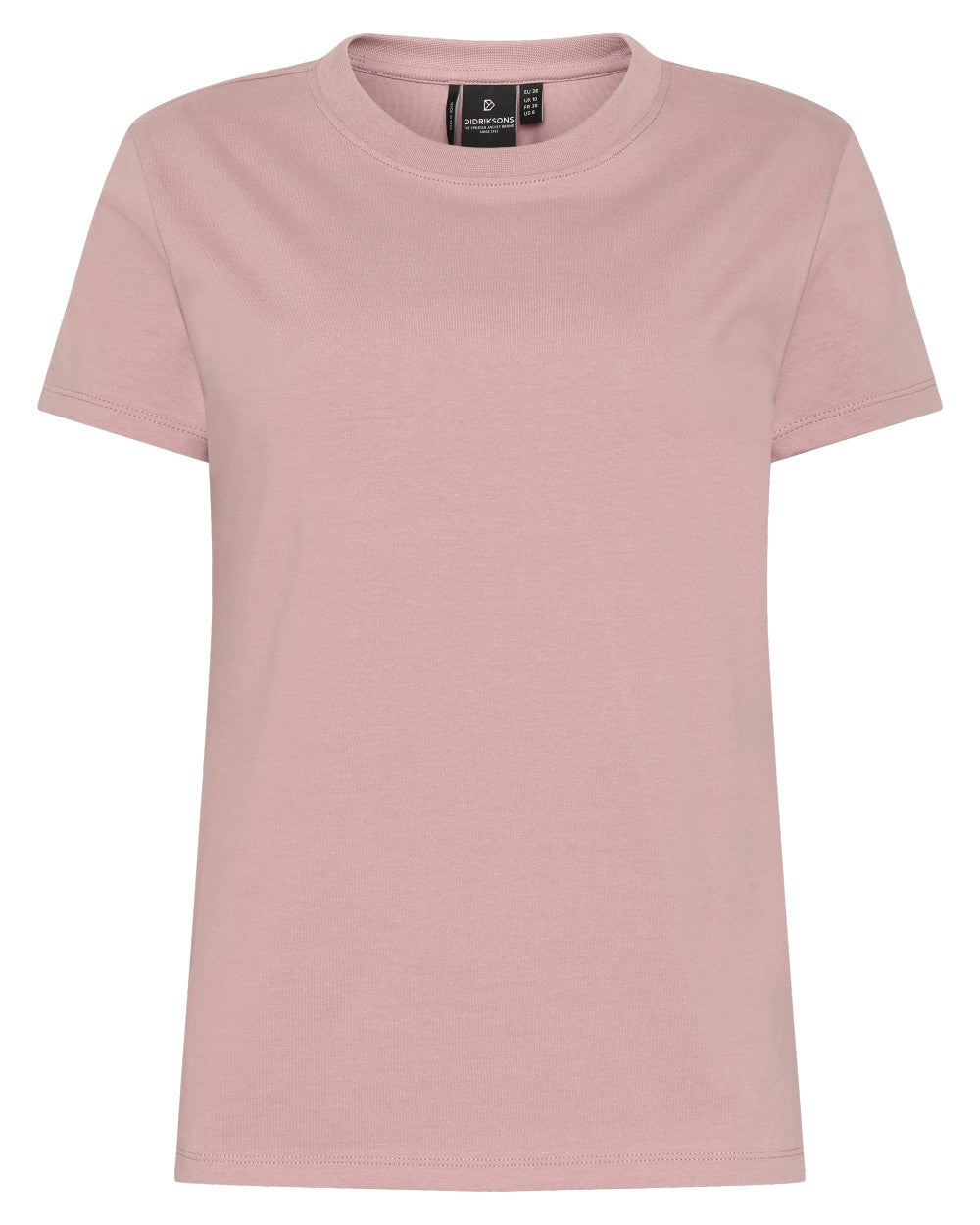 Oyster Lilac coloured Didriksons Womens Ingaro T-Shirt on white background 