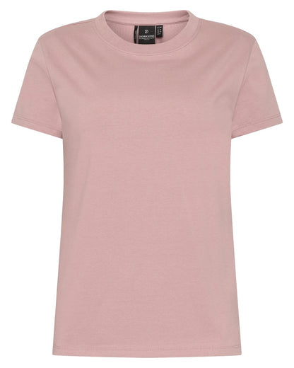 Oyster Lilac coloured Didriksons Womens Ingaro T-Shirt on white background 