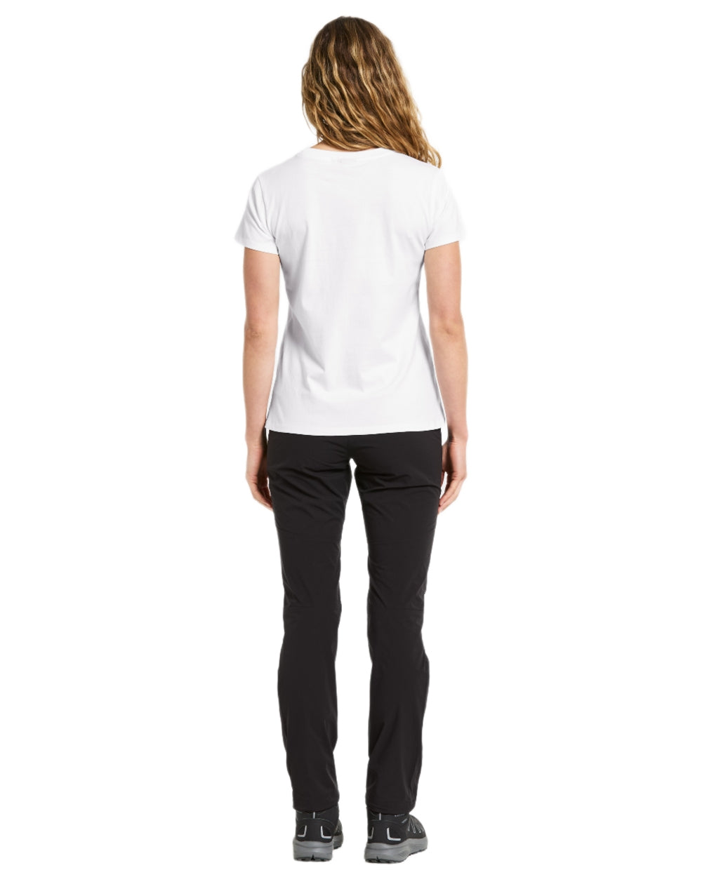 Snow White coloured Didriksons Womens Ingaro T-Shirt on white background 