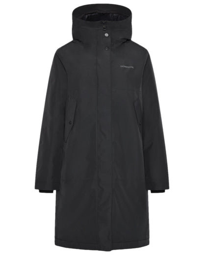 Black Coloured Didriksons Womens Iris Parka on white background 