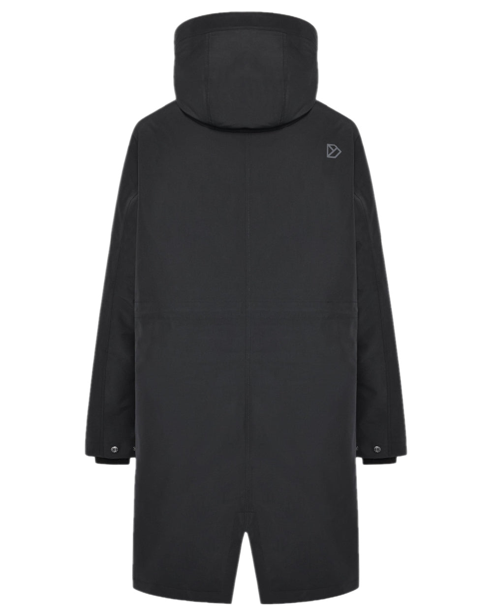 Black Coloured Didriksons Womens Iris Parka on white background 