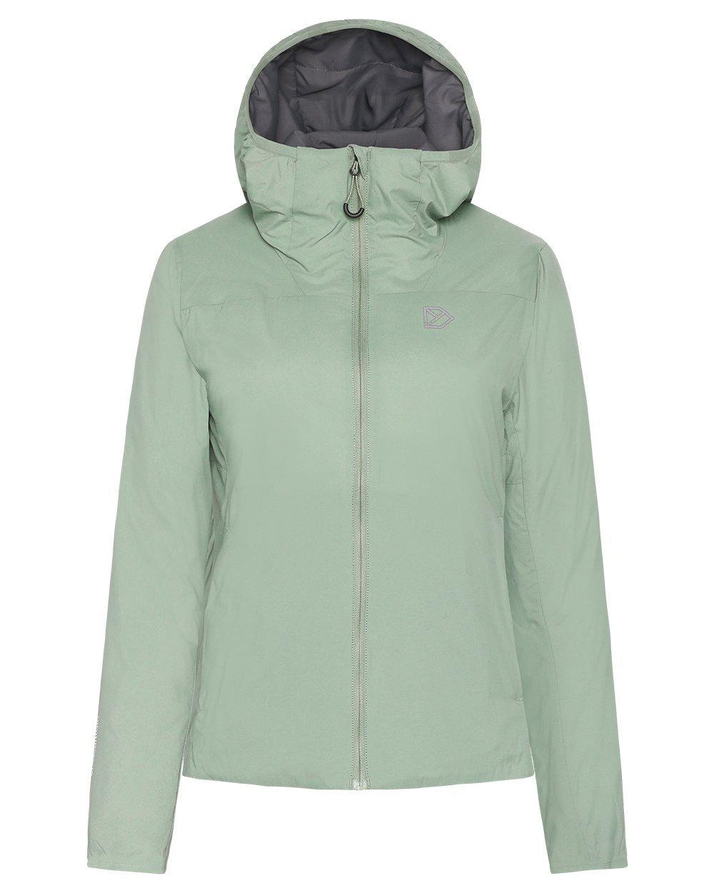 Light Moss coloured Didriksons Womens Karix Jacket on white background 