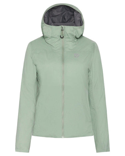 Light Moss coloured Didriksons Womens Karix Jacket on white background 