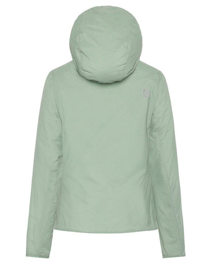 Light Moss coloured Didriksons Womens Karix Jacket on white background 