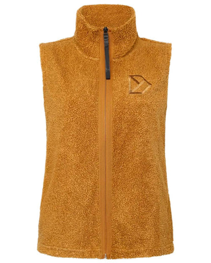 Spice Brown coloured Didriksons Womens Kiana Vest on white background 