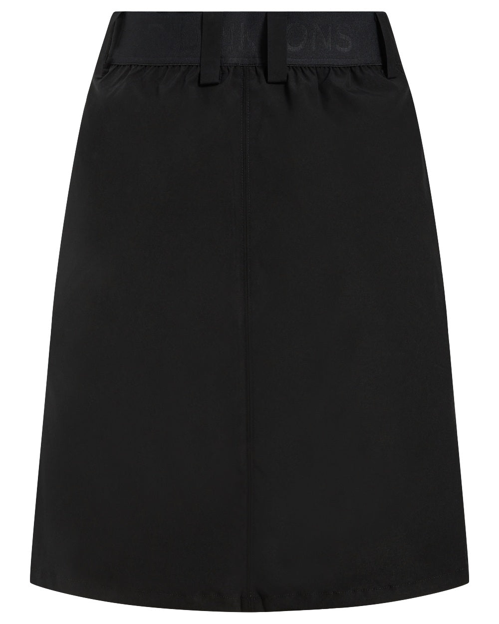 Black coloured Didriksons Womens Liv Skirt on white background 