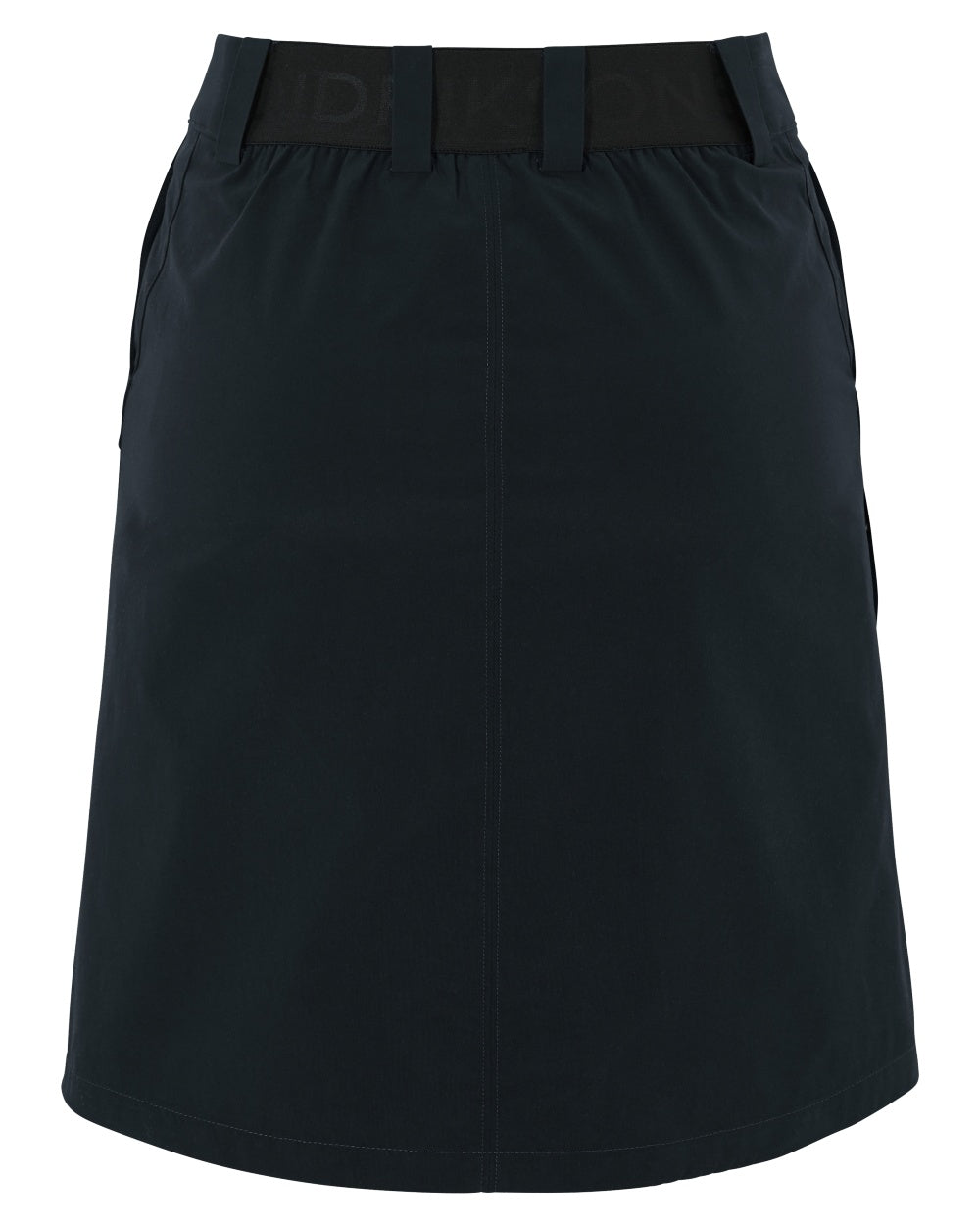 Dark Night Blue coloured Didriksons Womens Liv Skirt on white background 