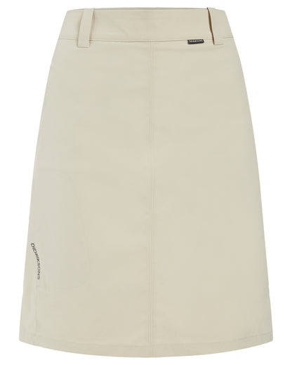 Light Beige coloured Didriksons Womens Liv Skirt on white background 
