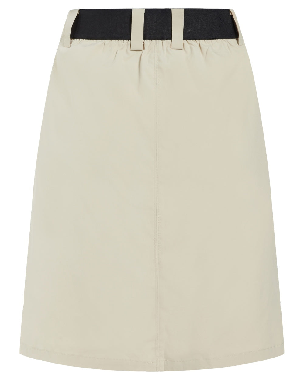 Light Beige coloured Didriksons Womens Liv Skirt on white background 