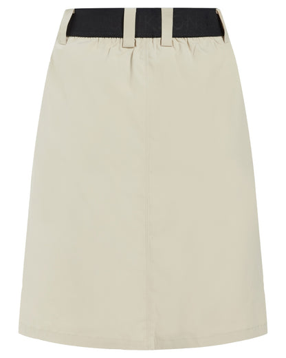 Light Beige coloured Didriksons Womens Liv Skirt on white background 