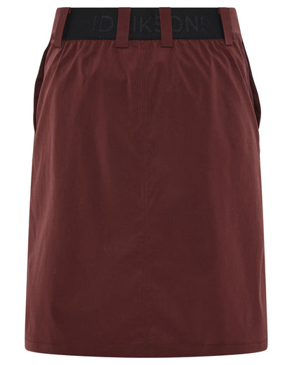 Old Rust coloured Didriksons Womens Liv Skirt on white background 