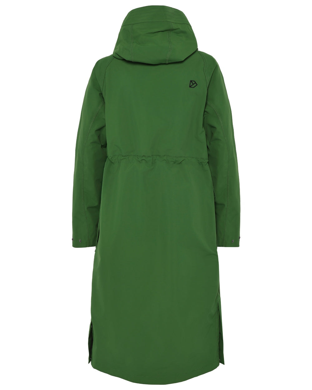 Velvet Green coloured Didriksons Womens Louise Long Parka on white background 