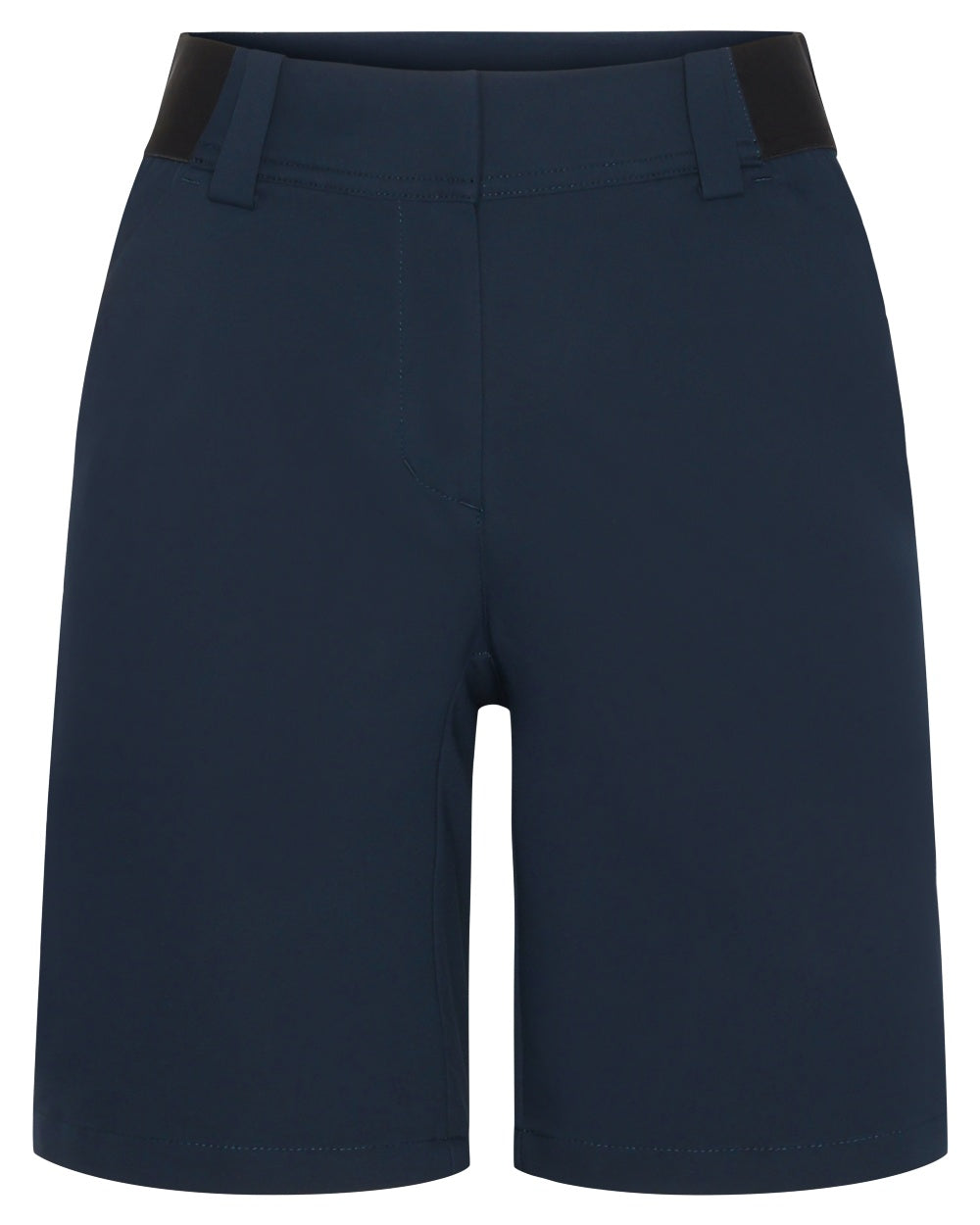 Dark Night Blue coloured Didriksons Womens Maja Shorts on white background 