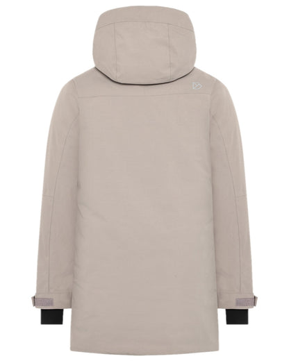 Ash Brown Coloured Didriksons Womens Marget Parka on white background 