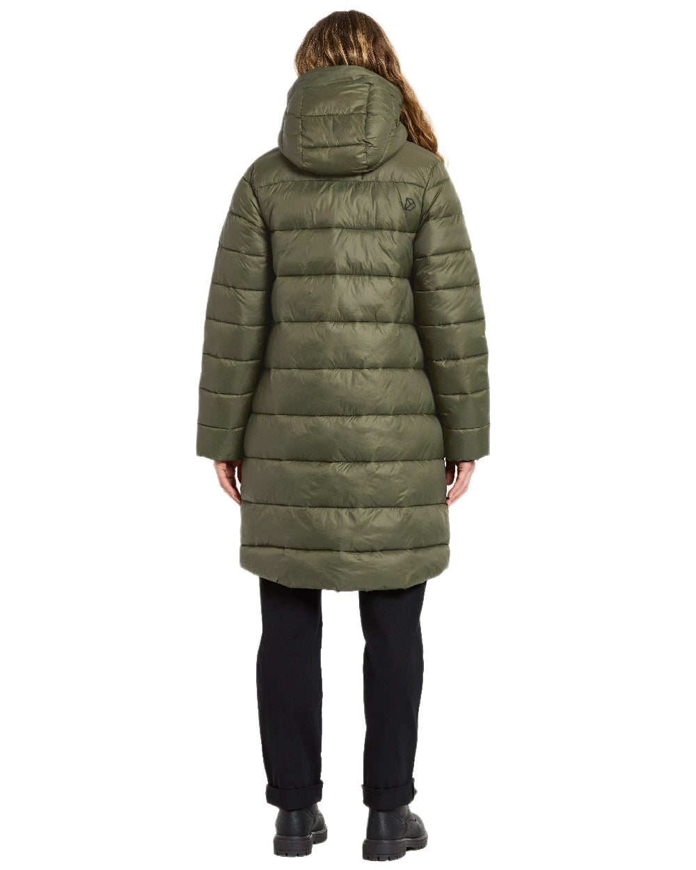 Deep Green Coloured Didriksons Womens Marion Parka on white background 