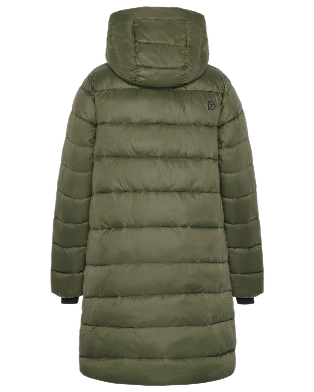 Deep Green Coloured Didriksons Womens Marion Parka on white background 