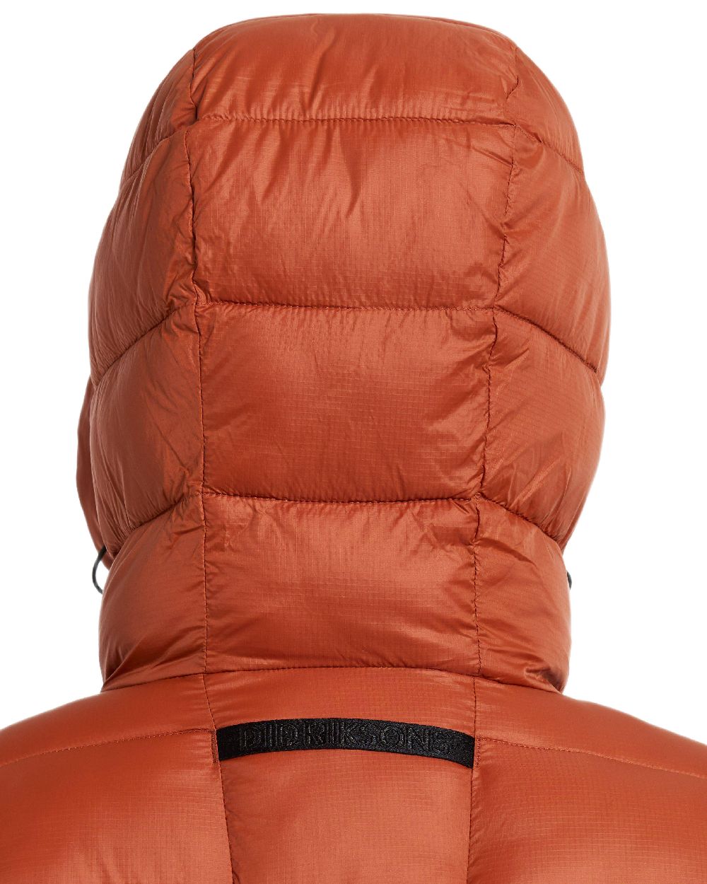 Rust Coloured Didriksons Womens Marion Parka on white background 