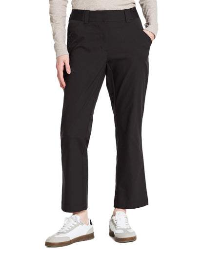 Black coloured Didriksons Womens Mary Pants on white background 