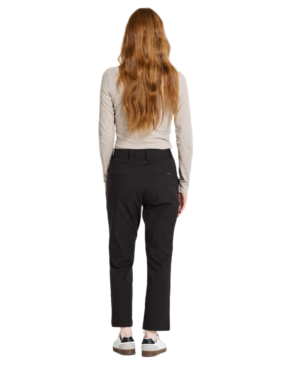 Black coloured Didriksons Womens Mary Pants on white background 