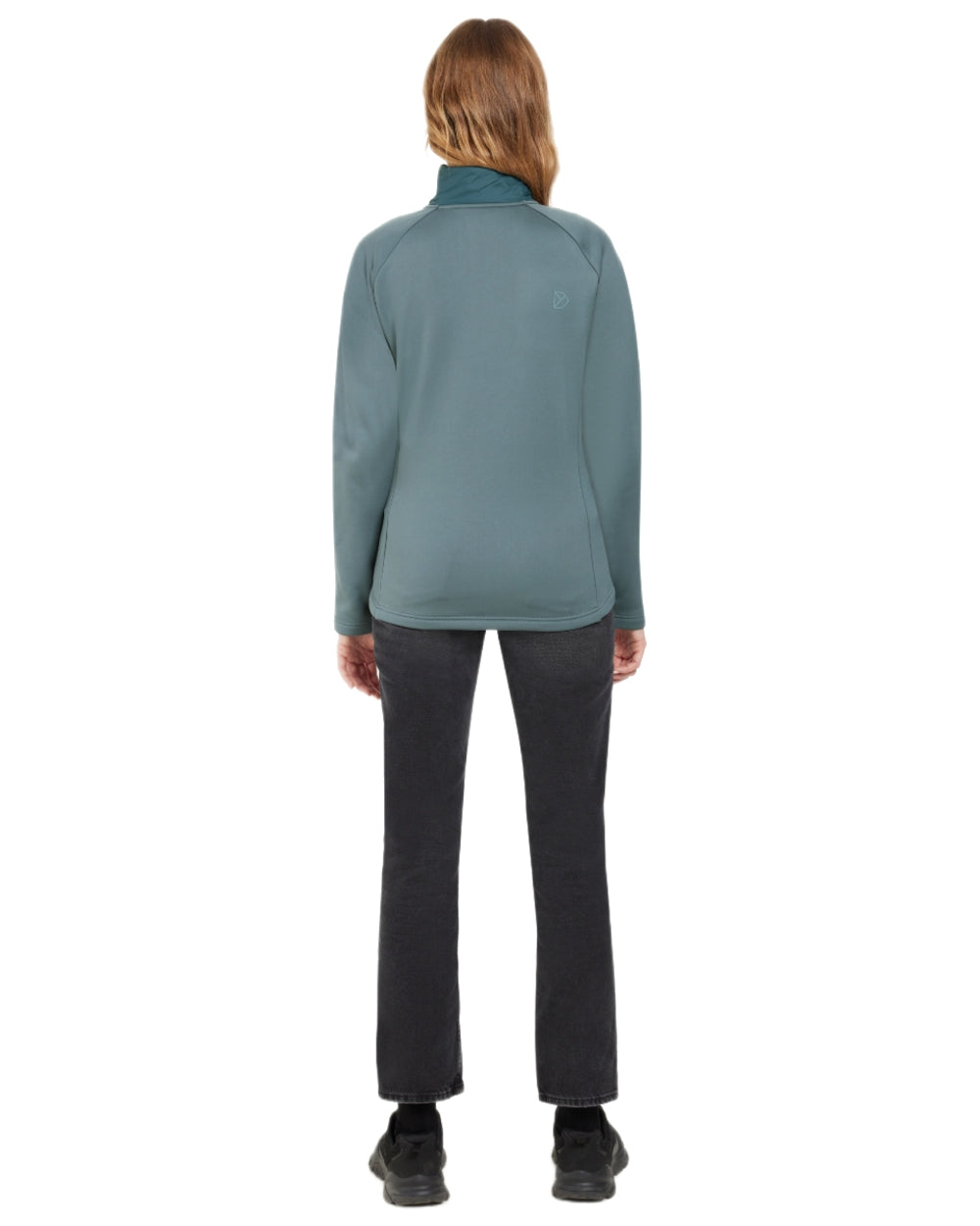 Factory Blue coloured Didriksons Womens Mija Full Zip Jacket on white background 