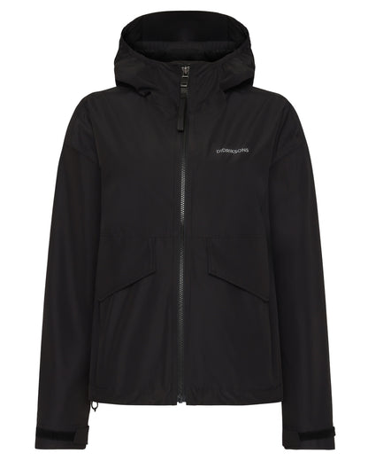Black coloured Didriksons Womens Milena Jacket on white background 