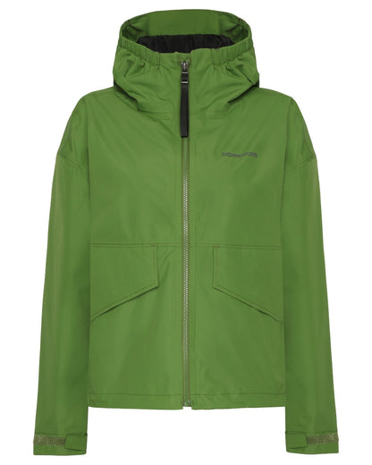 Velvet Green coloured Didriksons Womens Milena Jacket on white background 