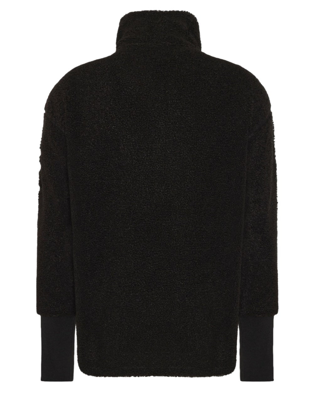 Black coloured Didriksons Womens Monia Half Zip Sweater on white background 