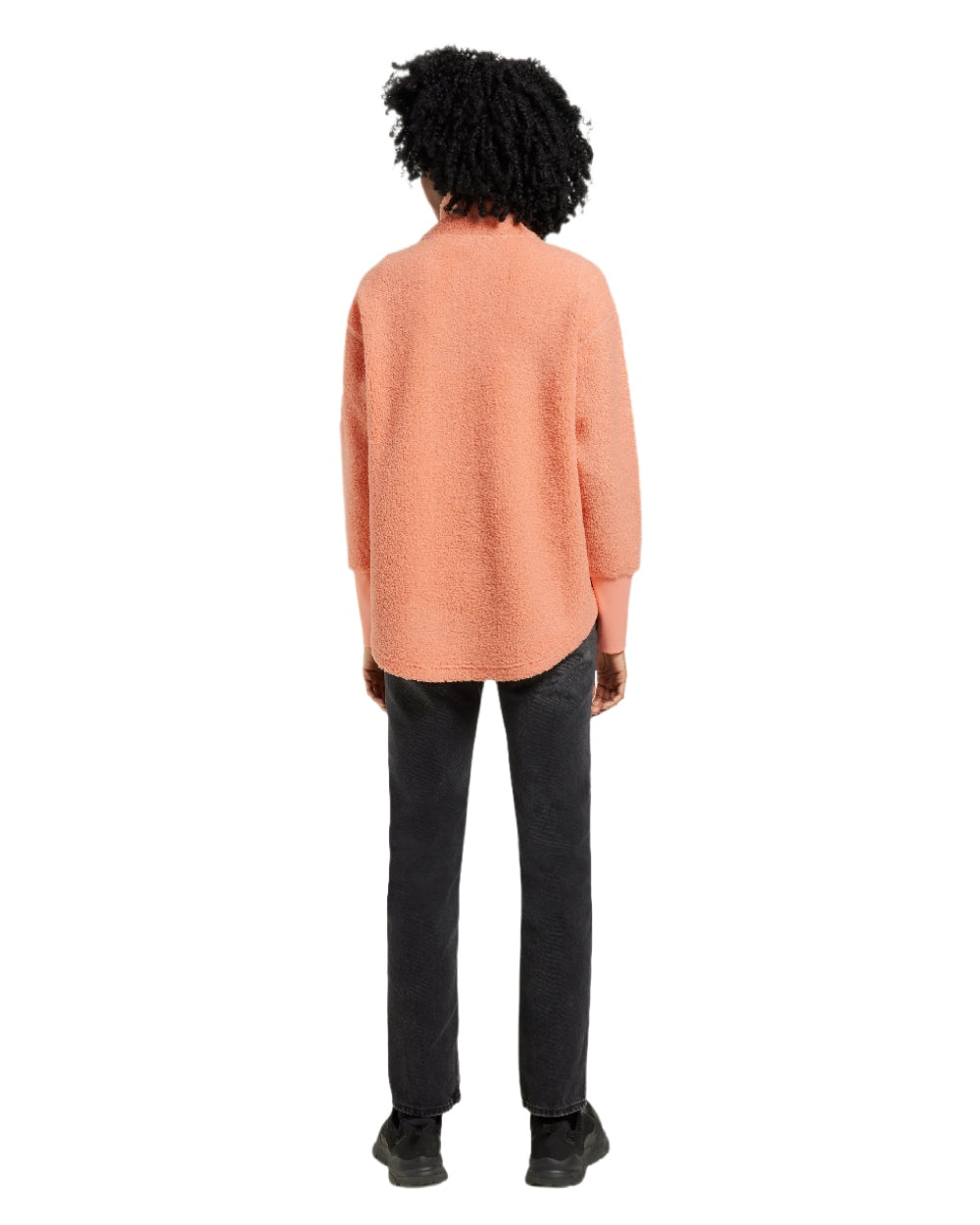 Clay Pink coloured Didriksons Womens Monia Half Zip Sweater on white background 
