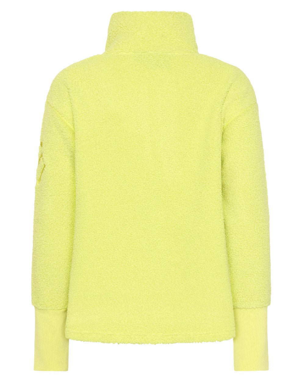 Light Avocado coloured Didriksons Womens Monia Half Zip Sweater on white background 