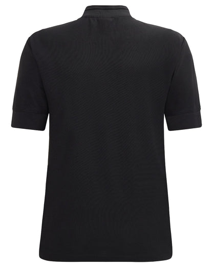 Black coloured Didriksons Womens Patty Polo T-Shirt on white background 