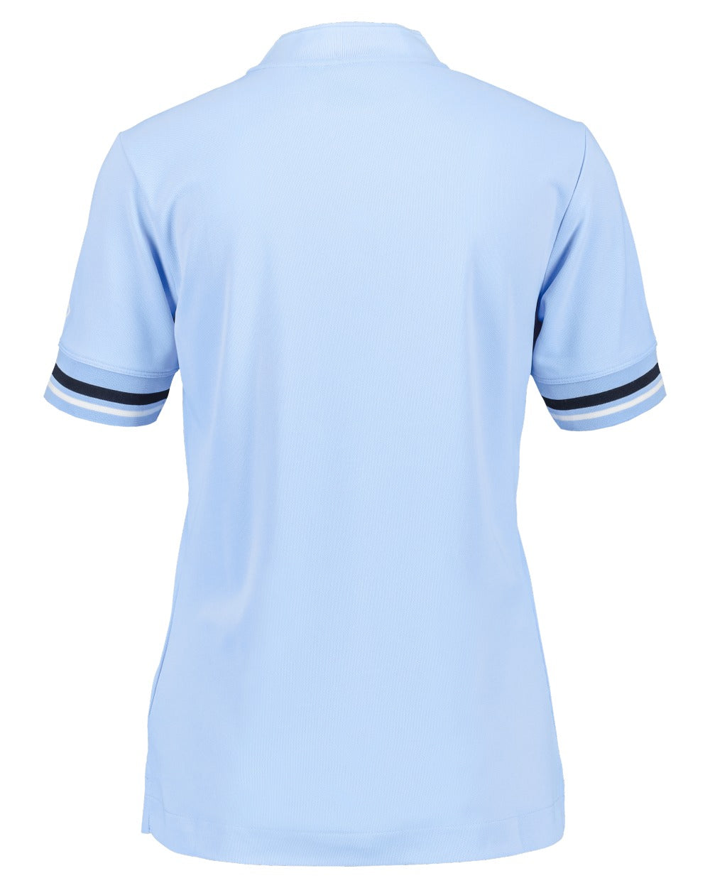 Sea Blue coloured Didriksons Womens Patty Polo T-Shirt on white background 